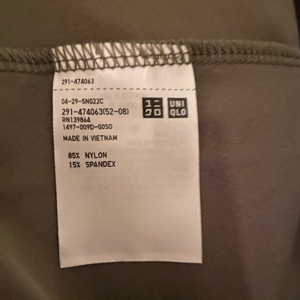 Uniqlo Women’s Olive Green Sleeveless Fit And Flare Midi Dress Size XS - Picture 4 of 5
